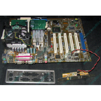 Материнская плата Asus P4PE (FireWire) с процессором Intel Pentium-4 2.4GHz s.478 и памятью 768Mb DDR1 Б/У (Ярославль)